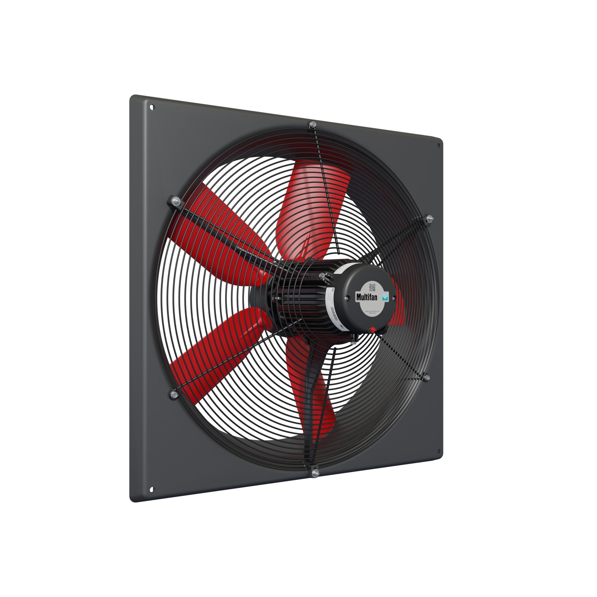 Multifan Panel Fan with Intake Guard, 24in., 7110 CFM, 1 HP, 240 Volt, Model# V6E63K-240V
